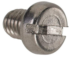 Value Collection - M5x0.80 Metric Coarse, 6mm Length Under Head Slotted Drive Machine Screw - Fillister Head, Grade 18-8 & A2 Stainless Steel, Uncoated, Without Washer - Eagle Tool & Supply