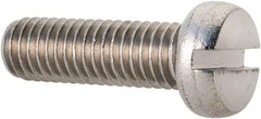 Value Collection - M5x0.80 Metric Coarse, 16mm Length Under Head Slotted Drive Machine Screw - Fillister Head, Grade 18-8 & A2 Stainless Steel, Uncoated, Without Washer - Eagle Tool & Supply