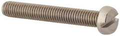 Value Collection - M5x0.80 Metric Coarse, 35mm Length Under Head Slotted Drive Machine Screw - Fillister Head, Grade 18-8 & A2 Stainless Steel, Uncoated, Without Washer - Eagle Tool & Supply