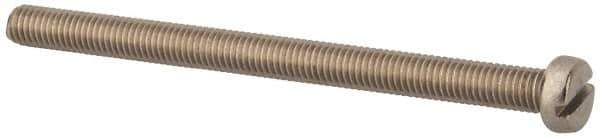 Value Collection - M5x0.80 Metric Coarse, 70mm Length Under Head Slotted Drive Machine Screw - Fillister Head, Grade 18-8 & A2 Stainless Steel, Uncoated, Without Washer - Eagle Tool & Supply