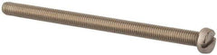 Value Collection - M5x0.80 Metric Coarse, 80mm Length Under Head Slotted Drive Machine Screw - Fillister Head, Grade 18-8 & A2 Stainless Steel, Uncoated, Without Washer - Eagle Tool & Supply