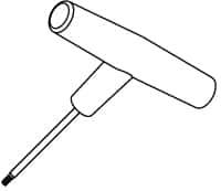 Kennametal - T7 Torx Drive, L Key for Indexable Tools - Eagle Tool & Supply