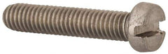 Value Collection - M6x1.00 Metric Coarse, 30mm Length Under Head Slotted Drive Machine Screw - Fillister Head, Grade 18-8 & A2 Stainless Steel, Uncoated, Without Washer - Eagle Tool & Supply