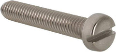 Value Collection - M6x1.00 Metric Coarse, 35mm Length Under Head Slotted Drive Machine Screw - Fillister Head, Grade 18-8 & A2 Stainless Steel, Uncoated, Without Washer - Eagle Tool & Supply