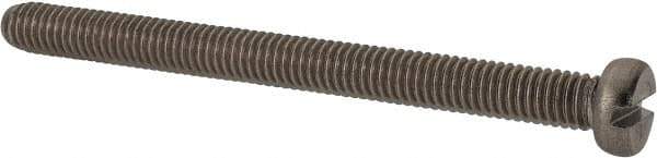 Value Collection - M6x1.00 Metric Coarse, 70mm Length Under Head Slotted Drive Machine Screw - Fillister Head, Grade 18-8 & A2 Stainless Steel, Uncoated, Without Washer - Eagle Tool & Supply