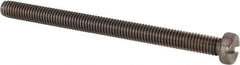 Value Collection - M6x1.00 Metric Coarse, 80mm Length Under Head Slotted Drive Machine Screw - Fillister Head, Grade 18-8 & A2 Stainless Steel, Uncoated, Without Washer - Eagle Tool & Supply