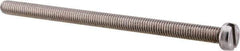 Value Collection - M6x1.00 Metric Coarse, 100mm Length Under Head Slotted Drive Machine Screw - Fillister Head, Grade 18-8 & A2 Stainless Steel, Uncoated, Without Washer - Eagle Tool & Supply