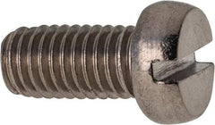 Value Collection - M8x1.25 Metric Coarse, 16mm Length Under Head Slotted Drive Machine Screw - Fillister Head, Grade 18-8 & A2 Stainless Steel, Uncoated, Without Washer - Eagle Tool & Supply