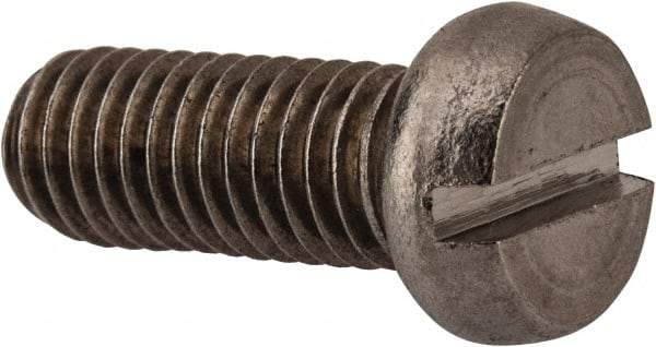 Value Collection - M8x1.25 Metric Coarse, 20mm Length Under Head Slotted Drive Machine Screw - Fillister Head, Grade 18-8 & A2 Stainless Steel, Uncoated, Without Washer - Eagle Tool & Supply