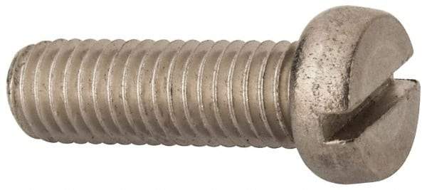 Value Collection - M8x1.25 Metric Coarse, 25mm Length Under Head Slotted Drive Machine Screw - Fillister Head, Grade 18-8 & A2 Stainless Steel, Uncoated, Without Washer - Eagle Tool & Supply
