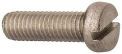 Value Collection - M8x1.25 Metric Coarse, 25mm Length Under Head Slotted Drive Machine Screw - Fillister Head, Grade 18-8 & A2 Stainless Steel, Uncoated, Without Washer - Eagle Tool & Supply
