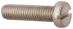 Value Collection - M8x1.25 Metric Coarse, 30mm Length Under Head Slotted Drive Machine Screw - Fillister Head, Grade 18-8 & A2 Stainless Steel, Uncoated, Without Washer - Eagle Tool & Supply