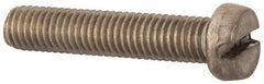 Value Collection - M8x1.25 Metric Coarse, 40mm Length Under Head Slotted Drive Machine Screw - Fillister Head, Grade 18-8 & A2 Stainless Steel, Uncoated, Without Washer - Eagle Tool & Supply