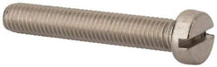 Value Collection - M8x1.25 Metric Coarse, 50mm Length Under Head Slotted Drive Machine Screw - Fillister Head, Grade 18-8 & A2 Stainless Steel, Uncoated, Without Washer - Eagle Tool & Supply