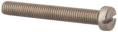 Value Collection - M8x1.25 Metric Coarse, 60mm Length Under Head Slotted Drive Machine Screw - Fillister Head, Grade 18-8 & A2 Stainless Steel, Uncoated, Without Washer - Eagle Tool & Supply