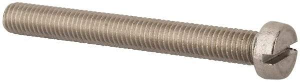 Value Collection - M8x1.25 Metric Coarse, 70mm Length Under Head Slotted Drive Machine Screw - Fillister Head, Grade 18-8 & A2 Stainless Steel, Uncoated, Without Washer - Eagle Tool & Supply