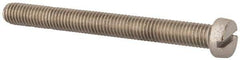 Value Collection - M8x1.25 Metric Coarse, 80mm Length Under Head Slotted Drive Machine Screw - Fillister Head, Grade 18-8 & A2 Stainless Steel, Uncoated, Without Washer - Eagle Tool & Supply