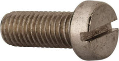Value Collection - M10x1.50 Metric Coarse, 25mm Length Under Head Slotted Drive Machine Screw - Fillister Head, Grade 18-8 & A2 Stainless Steel, Uncoated, Without Washer - Eagle Tool & Supply