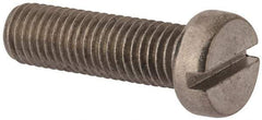Value Collection - M10x1.50 Metric Coarse, 35mm Length Under Head Slotted Drive Machine Screw - Fillister Head, Grade 18-8 & A2 Stainless Steel, Uncoated, Without Washer - Eagle Tool & Supply