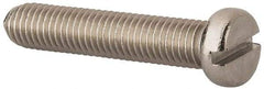 Value Collection - M10x1.50 Metric Coarse, 50mm Length Under Head Slotted Drive Machine Screw - Fillister Head, Grade 18-8 & A2 Stainless Steel, Uncoated, Without Washer - Eagle Tool & Supply