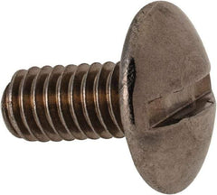 Value Collection - M4x0.70 Metric Coarse, 8mm Length Under Head Slotted Drive Machine Screw - Truss Head, Grade 18-8 & A2 Stainless Steel, Uncoated, Without Washer - Eagle Tool & Supply