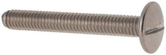Value Collection - M4x0.70 Metric Coarse, 30mm Length Under Head Slotted Drive Machine Screw - Truss Head, Grade 18-8 & A2 Stainless Steel, Uncoated, Without Washer - Eagle Tool & Supply