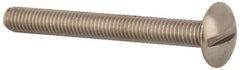 Value Collection - M5x0.80 Metric Coarse, 45mm Length Under Head Slotted Drive Machine Screw - Truss Head, Grade 18-8 & A2 Stainless Steel, Uncoated, Without Washer - Eagle Tool & Supply