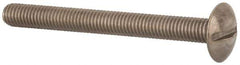 Value Collection - M5x0.80 Metric Coarse, 50mm Length Under Head Slotted Drive Machine Screw - Truss Head, Grade 18-8 & A2 Stainless Steel, Uncoated, Without Washer - Eagle Tool & Supply