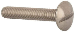 Value Collection - M6x1.00 Metric Coarse, 35mm Length Under Head Slotted Drive Machine Screw - Truss Head, Grade 18-8 & A2 Stainless Steel, Uncoated, Without Washer - Eagle Tool & Supply