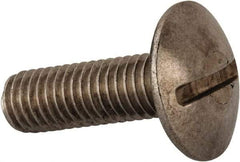 Value Collection - M8x1.25 Metric Coarse, 25mm Length Under Head Slotted Drive Machine Screw - Truss Head, Grade 18-8 & A2 Stainless Steel, Uncoated, Without Washer - Eagle Tool & Supply