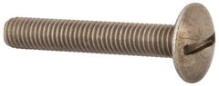 Value Collection - M8x1.25 Metric Coarse, 50mm Length Under Head Slotted Drive Machine Screw - Truss Head, Grade 18-8 & A2 Stainless Steel, Uncoated, Without Washer - Eagle Tool & Supply