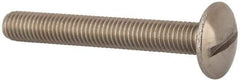 Value Collection - M8x1.25 Metric Coarse, 60mm Length Under Head Slotted Drive Machine Screw - Truss Head, Grade 18-8 & A2 Stainless Steel, Uncoated, Without Washer - Eagle Tool & Supply
