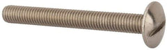 Value Collection - M8x1.25 Metric Coarse, 70mm Length Under Head Slotted Drive Machine Screw - Truss Head, Grade 18-8 & A2 Stainless Steel, Uncoated, Without Washer - Eagle Tool & Supply