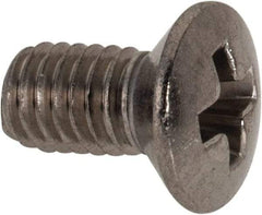 Value Collection - M3x0.50 Metric Coarse, 6mm OAL Phillips Drive Machine Screw - Oval Head, Grade 18-8 & A2 Stainless Steel, Uncoated, Without Washer - Eagle Tool & Supply