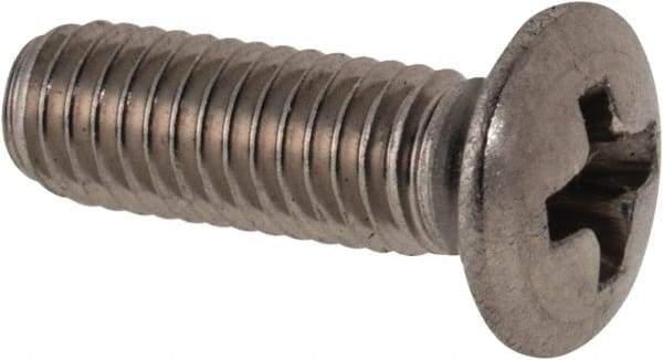 Value Collection - M3x0.50 Metric Coarse, 10mm OAL Phillips Drive Machine Screw - Oval Head, Grade 18-8 & A2 Stainless Steel, Uncoated, Without Washer - Eagle Tool & Supply