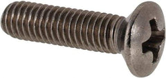 Value Collection - M3x0.50 Metric Coarse, 12mm OAL Phillips Drive Machine Screw - Oval Head, Grade 18-8 & A2 Stainless Steel, Uncoated, Without Washer - Eagle Tool & Supply
