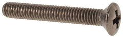Value Collection - M3x0.50 Metric Coarse, 20mm OAL Phillips Drive Machine Screw - Oval Head, Grade 18-8 & A2 Stainless Steel, Uncoated, Without Washer - Eagle Tool & Supply
