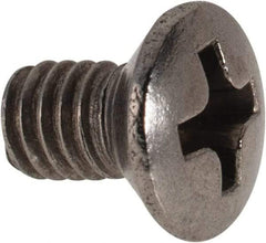 Value Collection - M4x0.70 Metric Coarse, 6mm OAL Phillips Drive Machine Screw - Oval Head, Grade 18-8 & A2 Stainless Steel, Uncoated, Without Washer - Eagle Tool & Supply