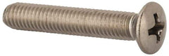 Value Collection - M5x0.80 Metric Coarse, 30mm OAL Phillips Drive Machine Screw - Oval Head, Grade 18-8 & A2 Stainless Steel, Uncoated, Without Washer - Eagle Tool & Supply