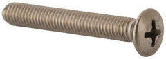 Value Collection - M5x0.80 Metric Coarse, 35mm OAL Phillips Drive Machine Screw - Oval Head, Grade 18-8 & A2 Stainless Steel, Uncoated, Without Washer - Eagle Tool & Supply
