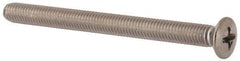 Value Collection - M5x0.80 Metric Coarse, 60mm OAL Phillips Drive Machine Screw - Oval Head, Grade 18-8 & A2 Stainless Steel, Uncoated, Without Washer - Eagle Tool & Supply