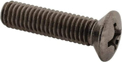 Value Collection - M6x1.00 Metric Coarse, 25mm OAL Phillips Drive Machine Screw - Oval Head, Grade 18-8 & A2 Stainless Steel, Uncoated, Without Washer - Eagle Tool & Supply