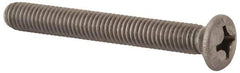 Value Collection - M6x1.00 Metric Coarse, 50mm OAL Phillips Drive Machine Screw - Oval Head, Grade 18-8 & A2 Stainless Steel, Uncoated, Without Washer - Eagle Tool & Supply