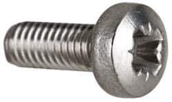 Value Collection - M3x0.50 Metric Coarse, 8mm Length Under Head Pozidriv Drive Machine Screw - Pan Head, Grade 18-8 & A2 Stainless Steel, Uncoated, Without Washer - Eagle Tool & Supply