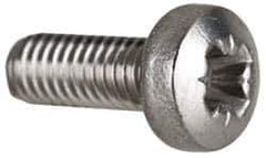 Value Collection - M3x0.50 Metric Coarse, 8mm Length Under Head Pozidriv Drive Machine Screw - Pan Head, Grade 18-8 & A2 Stainless Steel, Uncoated, Without Washer - Eagle Tool & Supply