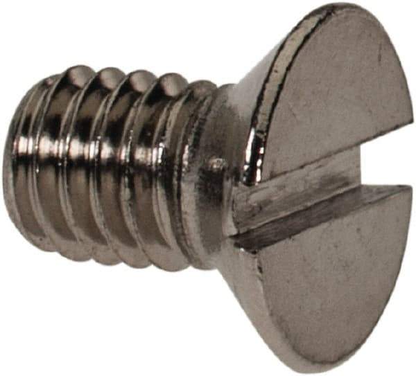 Value Collection - M3x0.50 Metric Coarse, 5mm OAL Slotted Drive Machine Screw - Flat Head, Grade 316 & A4 Stainless Steel, Uncoated, Without Washer - Eagle Tool & Supply
