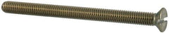 Value Collection - M3x0.50 Metric Coarse, 40mm OAL Slotted Drive Machine Screw - Flat Head, Grade 316 & A4 Stainless Steel, Uncoated, Without Washer - Eagle Tool & Supply