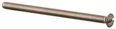 Value Collection - M3x0.50 Metric Coarse, 50mm OAL Slotted Drive Machine Screw - Flat Head, Grade 316 & A4 Stainless Steel, Uncoated, Without Washer - Eagle Tool & Supply