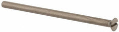 Value Collection - M5x0.80 Metric Coarse, 90mm OAL Slotted Drive Machine Screw - Flat Head, Grade 316 & A4 Stainless Steel, Uncoated, Without Washer - Eagle Tool & Supply