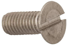 Value Collection - M8x1.25 Metric Coarse, 20mm OAL Slotted Drive Machine Screw - Flat Head, Grade 316 & A4 Stainless Steel, Uncoated, Without Washer - Eagle Tool & Supply